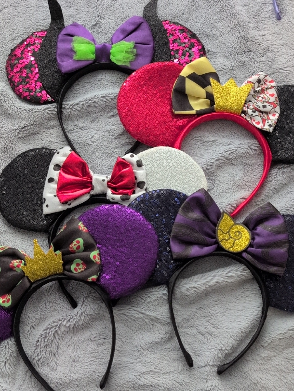 Disney VILLAINS Sequined Minnie Mouse Ears Headbands - Assorted Colors